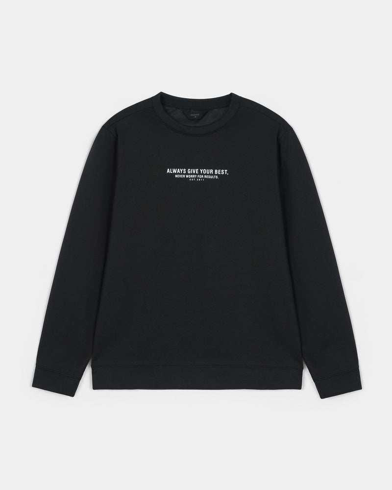 Men Graphic Black Sweatshirt