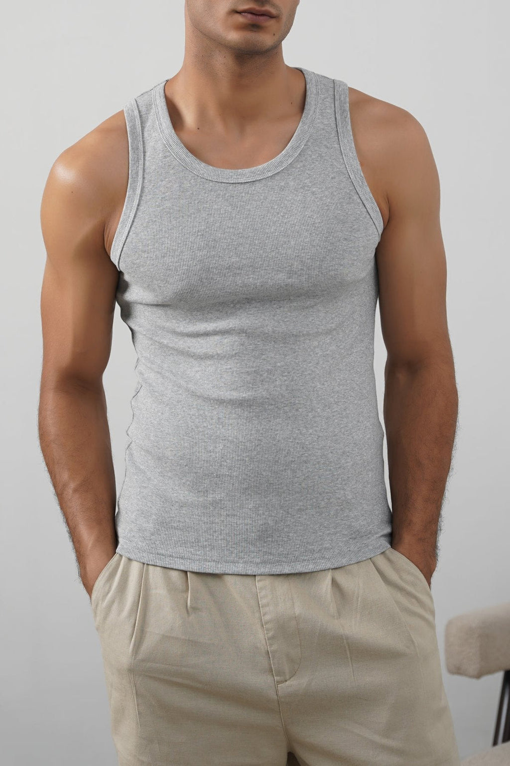 RIBBED TANK TOP