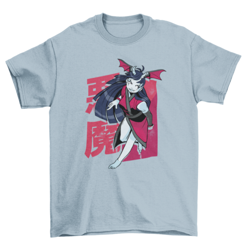 Demonic anime girl t-shirt