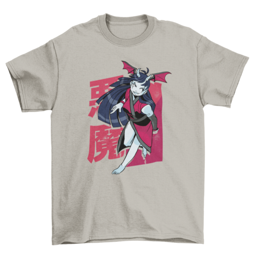 Demonic anime girl t-shirt