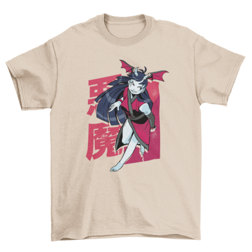 Demonic anime girl t-shirt