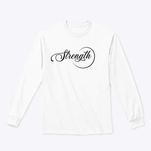 Strength, Christian Faith, Typography Tshirt Design